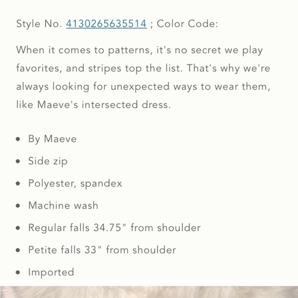 Anthropologie Maeve Mitred Diamond Stripe Dress - Picture 6 of 6